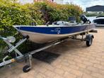 Bootje met 8pk suzuki en trailer, Watersport en Boten, Ophalen, Tot 10 pk, Zo goed als nieuw, 3 tot 6 meter