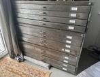 Industriële lade kast A0 papier, salontafel te koop., Ophalen, 100 tot 150 cm, 75 cm of meer, Zo goed als nieuw