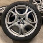 17” Originele Alfa Romeo Mito Velgen + Conti Zomerbanden 7mm, 215 mm, Banden en Velgen, 17 inch, Ophalen of Verzenden