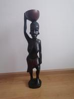 Africaanse vrouw antiek 80 cm hoog, Antiek en Kunst, Ophalen of Verzenden
