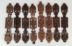 Antiek houtsnijwerk ornament. Lijstwerk, kast ornamenten 8x, Ophalen of Verzenden