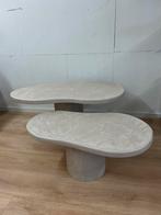 2 x beton cire salon tafel 100x 60 en 80x 40, Nieuw, Ophalen