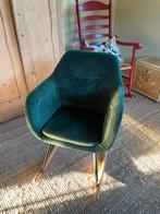 Schommelstoel groen velvet zgan, Ophalen, Overige kleuren, Zo goed als nieuw, Eén