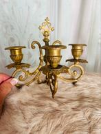 Antieke koperen kandelaars 2stks staand of op de wand izgst, Antiek en Kunst, Antiek | Kandelaars, Ophalen of Verzenden, Koper of Brons