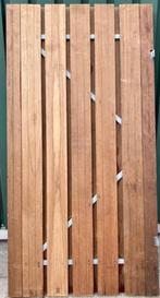Hardhouten tuindeur met frame en slotkast, Nieuw, Minder dan 200 cm, 100 tot 120 cm, Hout