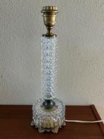 Vintage lampvoet met kristal en koper, Antiek en Kunst, Ophalen of Verzenden