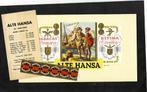 Hermann Schott  set etiket  Alte Hansa, Verzamelen, Ophalen of Verzenden, Gebruikt, Sigarenbandjes