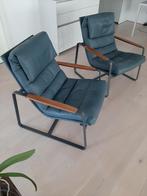Leolux Indra plus fauteuils, Huis en Inrichting, Fauteuils, Ophalen, Gebruikt, 75 tot 100 cm, Metaal