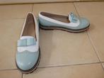 NIEUW Esveva Lolita loafers 38,5 wit met mintgroen strik, Kleding | Dames, Schoenen, Nieuw, Esveva, Instappers, Verzenden