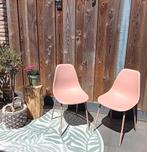 Twee roze stoelen, Ophalen, Kunststof, Twee, Overige kleuren