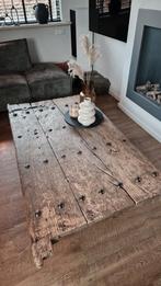 Salontafel van een authentieke Chinese deur, Huis en Inrichting, Tafels | Salontafels, Ophalen, Rechthoekig, 50 tot 100 cm, Minder dan 50 cm