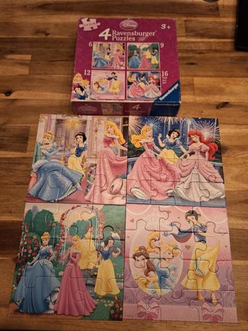 Ravensburger Disney Prinsessen Puzzels - 4 stuks beschikbaar voor biedingen