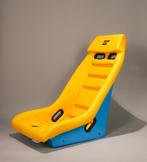 NRG Prisma GT Oasis Geel Blauw Leder Kuipstoel, Auto diversen, Ophalen of Verzenden