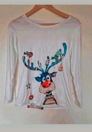 Nieuwe witte longsleeve maat L. Okselmaat 42 cm. beschikbaar voor biedingen