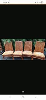 Bamboe eetkamer stoelen, Huis en Inrichting, Stoelen, Ophalen