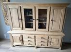 Geloogde eiken buffetkast, Ophalen, Gebruikt, 200 cm of meer, 150 tot 200 cm