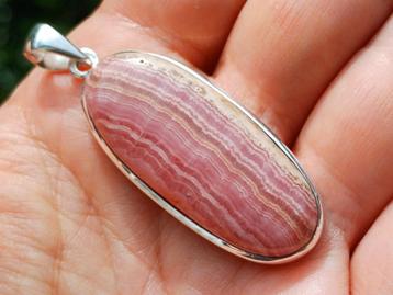 Vanoli - 925 zilveren kettinghanger met rhodochrosiet beschikbaar voor biedingen