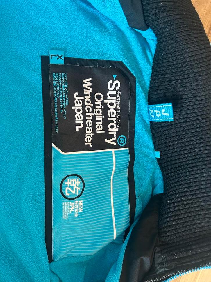Superdry Windcheater Jas - Origineel! Maat XL, Kleding | Heren, Jassen | Winter, Zo goed als nieuw, Maat 56/58 (XL), Zwart, Ophalen of Verzenden