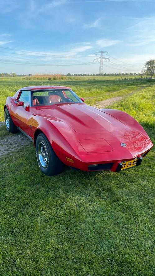 Chevrolet Corvette 5.7 Stingray AUT 1976 Rood, Auto's, Chevrolet, Particulier, Corvette, Benzine, Cabriolet, Automaat, Geïmporteerd