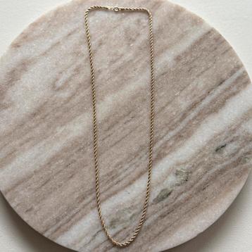18 karaat geelgouden ketting – echt goud – 50 cm – unisex beschikbaar voor biedingen