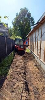 Minigraver en minishovel met machinist voor grond& sloopwerk, Tuin en Terras, Zand, Ophalen, Nieuw