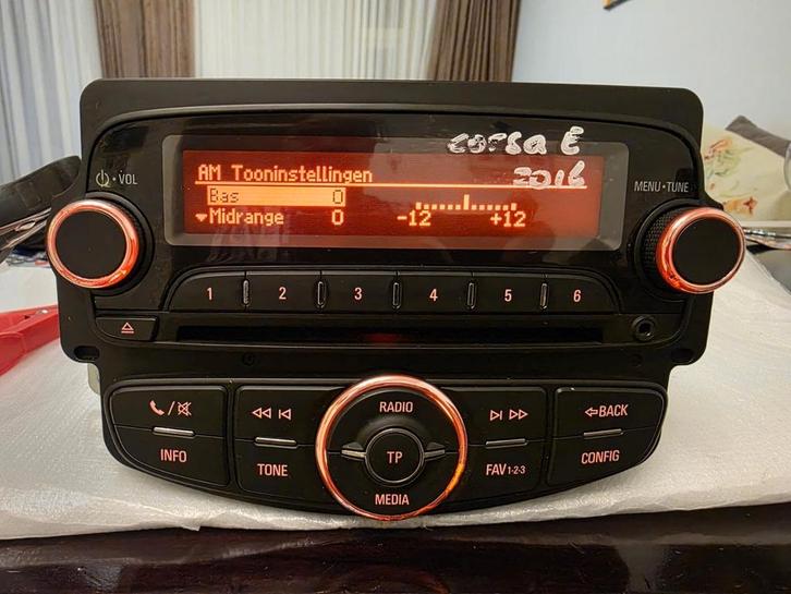 OPEL CORSA E RADIO BLUETOOTH, Auto diversen, Autoradio's, Zo goed als nieuw, Ophalen of Verzenden