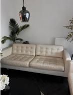 2x 3-zits Landkrona bank wit leer IKEA, Huis en Inrichting, Ophalen, Gebruikt, Driepersoons, Leer