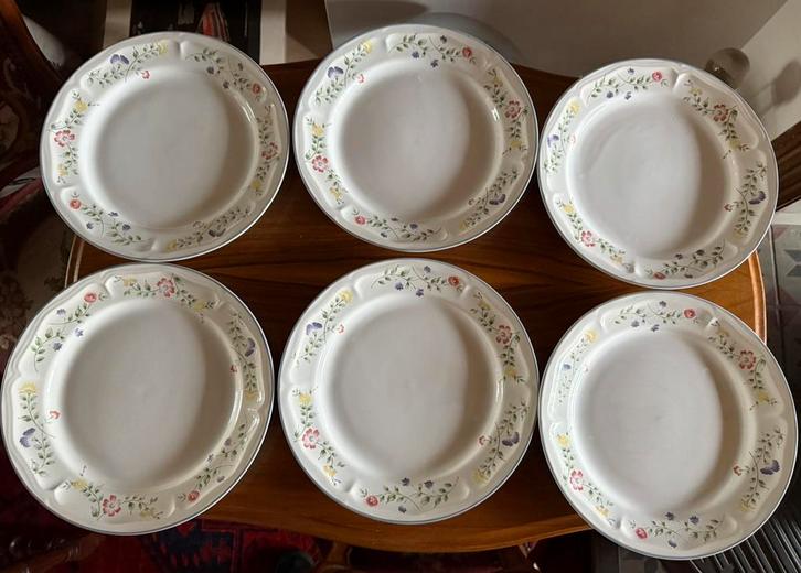 5 a 6 borden Englisch Garden Genuine Stoneware, Antiek en Kunst, Antiek | Servies compleet, Ophalen