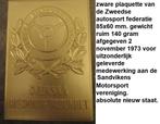 AUTOSPORT, zware plaquette ZWEEDSE AUTORALLY 1973, Ophalen of Verzenden, Zo goed als nieuw, Auto's