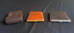 3 sigaretten etuis, Ophalen of Verzenden, Bruin, Leer