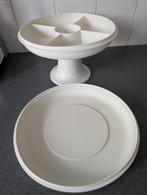 Tuppeware seveer/party schaal, Ophalen, Gebruikt, Crème, Schaal