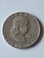 Halve Franklin dollar 1962d usa  kk  f.21.11, Postzegels en Munten, Munten | Amerika, Ophalen of Verzenden
