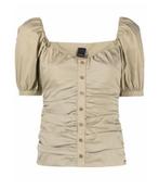 PINKO blouse top pofmouw, princes cut mt. L It.46 Wow!, Ophalen of Verzenden, Zo goed als nieuw, Groen, Maat 38/40 (M)