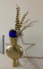 Grote goudkleurige vaas, zonder inhoud, Huis en Inrichting, Woonaccessoires | Vazen, Ophalen, Overige materialen, Overige kleuren