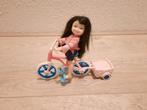 Vintage Barbie popje met fiets, Ophalen of Verzenden, Zo goed als nieuw, Barbie