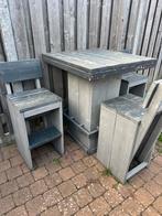 TE KOOP STEIGERHOUTEN BARTAFEL MET 3 KRUKKEN, Ophalen, Gebruikt