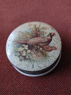 Mooi antiek blikje met afbeelding fazanten uit Engeland., Ophalen of Verzenden, Gebruikt, Overige
