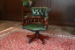 Chesterfield bureaustoel, Ophalen of Verzenden, Zo goed als nieuw, Bureaustoel, Groen