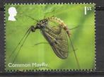 119-24 Engeland / Common Mayfly, Verzenden, Gestempeld