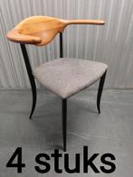 vintage design stoel stoelen Eetkamerstoelen koehoornstoelen, Huis en Inrichting, Gebruikt, Ophalen