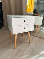 nachtkastje nightstand white scandinavian jysk, Ophalen, Zo goed als nieuw, Minder dan 45 cm