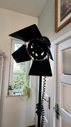 Decoratieve studiolamp zwart, Huis en Inrichting, Lampen | Vloerlampen, Gebruikt, Ophalen of Verzenden, Metaal, 150 tot 200 cm