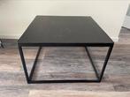 Salontafel metaal en hout, Ophalen, Gebruikt, 50 tot 100 cm, Vierkant