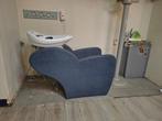 Wasstoel, Huis en Inrichting, Ophalen, Gebruikt, Blauw, Eén
