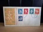 Nederland 1958,FDC E36,BLANCO,open klep,catwrde 180,00 LEES!, Ophalen of Verzenden, Onbeschreven, Nederland