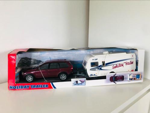 Dickie toys Holiday trailer – 1/24, Hobby en Vrije tijd, Modelauto's | 1:24, Zo goed als nieuw, Bus of Vrachtwagen, Overige merken
