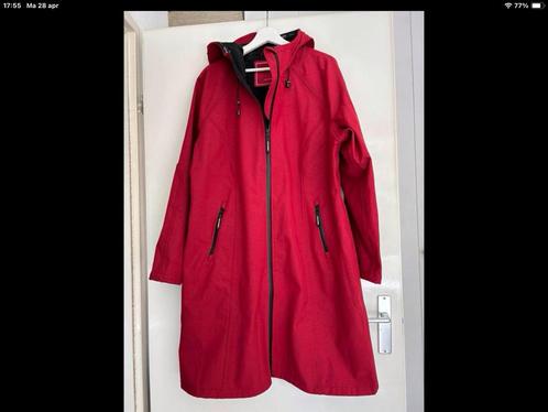 ILSE JACOBSEN LANGE SOFTSHELL JAS RAIN 37l MAAT 46, Kleding | Dames, Jassen | Winter, Nieuw, Maat 46/48 (XL) of groter, Rood, Ophalen of Verzenden