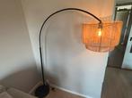 Booglamp met rieten kap, Huis en Inrichting, Ophalen of Verzenden, Zo goed als nieuw, Metaal, 150 tot 200 cm