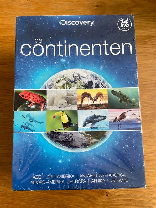 DISCOVERY ‘de continenten’ DVD set 14-delig, NIEUW, Cd's en Dvd's, Dvd's | Documentaire en Educatief, Nieuw in verpakking, Natuur