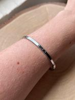 RVS Bangle Armband met Quote, Sieraden, Tassen en Uiterlijk, Ophalen of Verzenden, Zo goed als nieuw, Zilver, Staal
